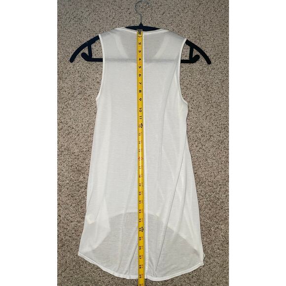 Helmut Lang - White Sheer Flowy Tank Top - Luxury XS - Picture 5 of 9